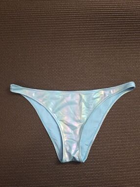 aerie Iridescent Sky Blue Bikini Bottoms